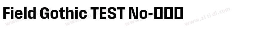 Field Gothic TEST No字体转换